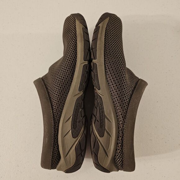Merrell Mocha Mesh Slides‎ Dark Earth Cocoa Clogs Comfort EUR 40.5 US Womens 9.5 - Picture 3 of 10